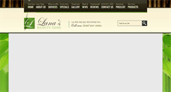 Desktop Screenshot of lanasbeautyzone.com